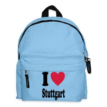 I love Stuttgart - Kids' Backpack - light blue - Front