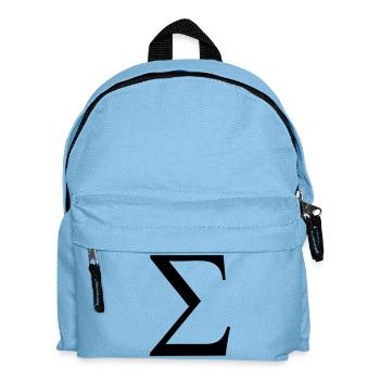 Greek Symbol - Sigma - Kids' Backpack - light blue - Front