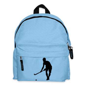feldhockey silhouette - Kinder Rucksack - Hellblau - Vorne
