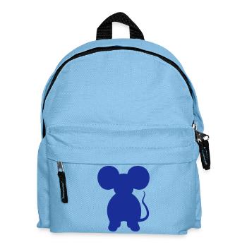 Souris souris mignon petit rat rongeur silhouette - Sac à dos Enfant - bleu clair - Devant