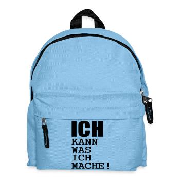 ich kann was ich mache - Kinder Rucksack - Hellblau - Vorne