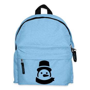 Tête de bonhomme de neige - Sac à dos Enfant - bleu clair - Devant