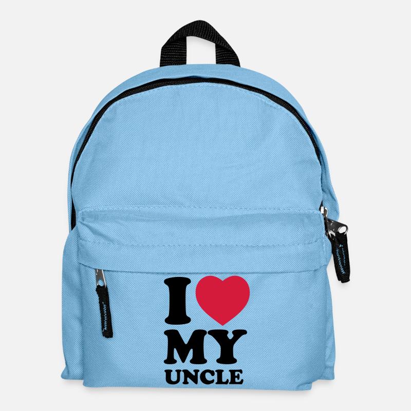 I love my uncle - Kinder Rucksack - Hellblau