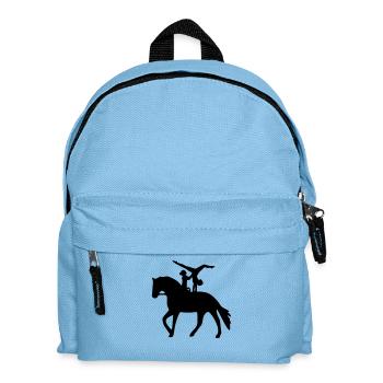 Doppelvoltigieren Handstand rückwärts - Kinder Rucksack - Hellblau - Vorne