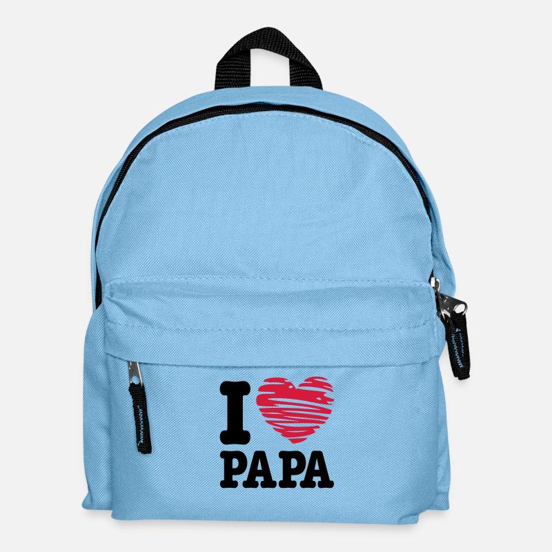 papa - Kinder Rucksack - Hellblau