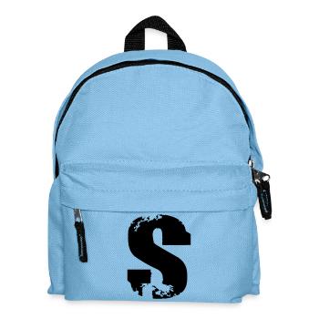 S - Buchstabe - Kinder Rucksack - Hellblau - Vorne
