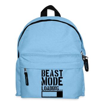 Caution Beast Mode Loading - Kids' Backpack - light blue - Front