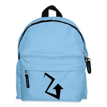 Zig Zag Pfeil - Kinder Rucksack - Hellblau - Vorne
