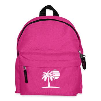 Palm Tree Sun Island - Sac à dos Enfant - fuchsia - Devant