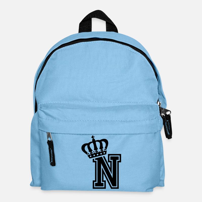 Buchstabe N - Kinder Rucksack - Hellblau