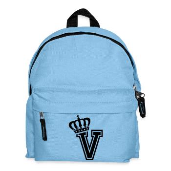 Buchstabe V - Kinder Rucksack - Hellblau - Vorne
