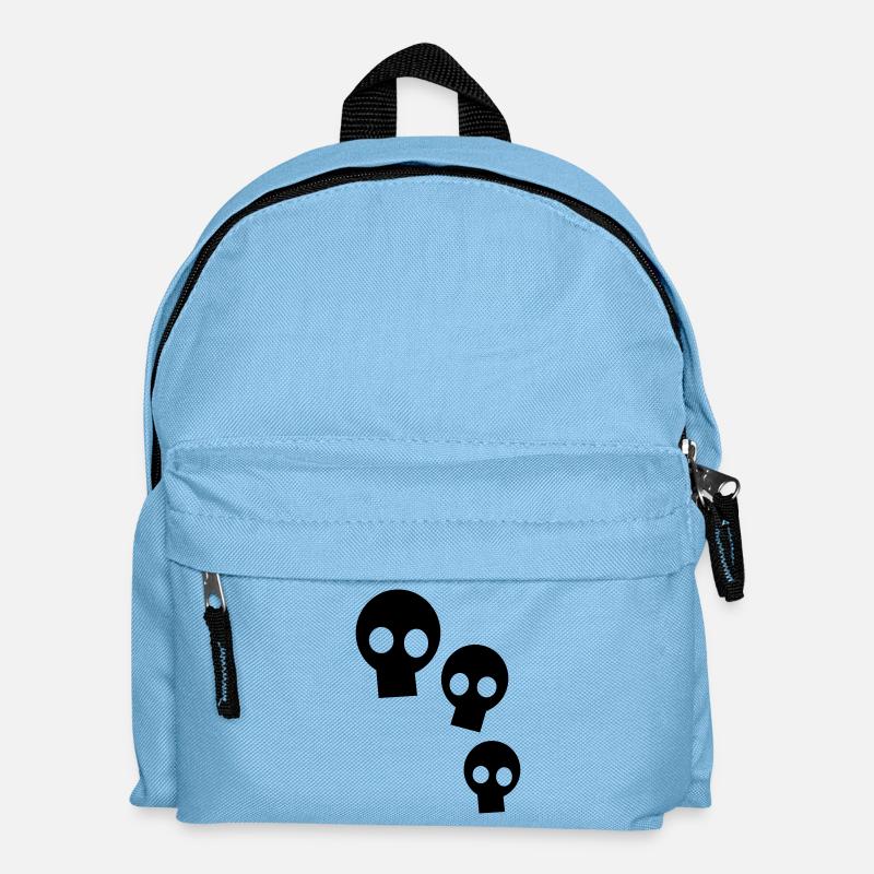 Three Skulls - Kinder Rucksack - Hellblau