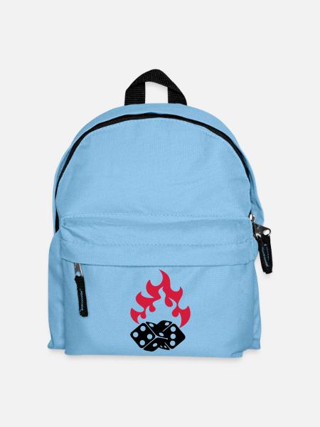 flaming_cubes - Kinder Rucksack - Hellblau