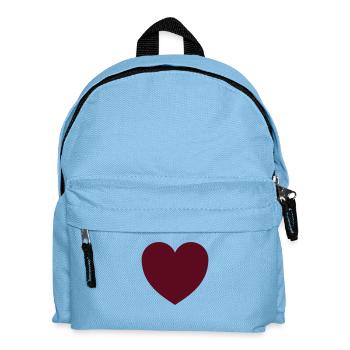 heart - Kids' Backpack - light blue - Front