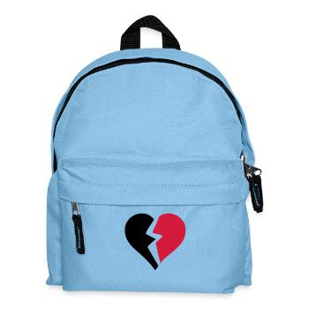 love heart heart break break break - Kids' Backpack - light blue - Front