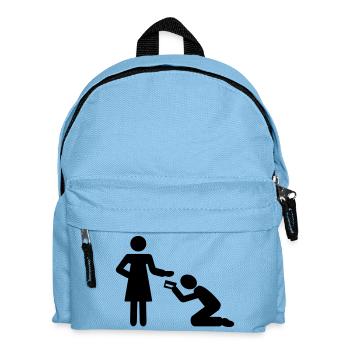 Frau - Mann - Kinder Rucksack - Hellblau - Vorne