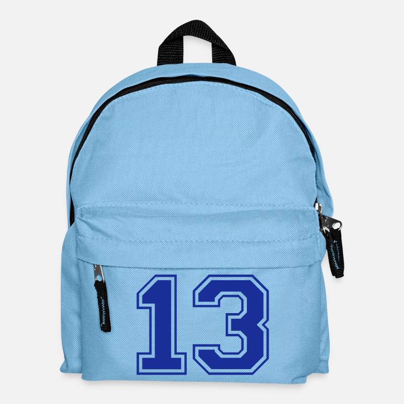 nombre - 13 - Sac à dos Enfant - bleu clair