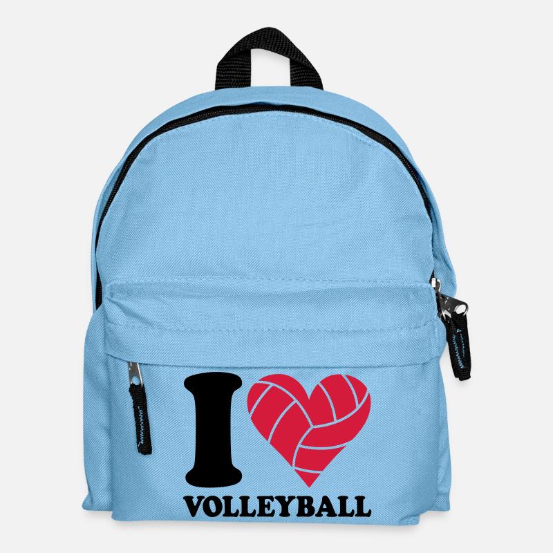 I love Volleyball - Kinder Rucksack - Hellblau