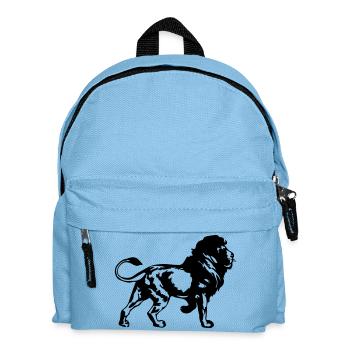 lion - Kids' Backpack - light blue - Front