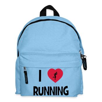 I Love Running - Kinder Rucksack - Hellblau - Vorne