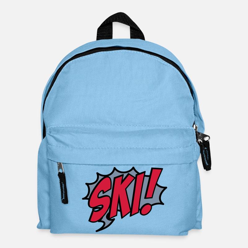 ski - Kinder Rucksack - Hellblau