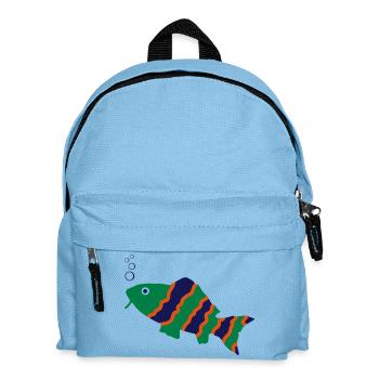 fisch - Kinder Rucksack - Hellblau - Vorne