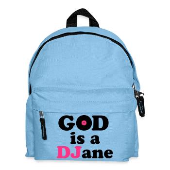 God is a DJane - Kinder Rucksack - Hellblau - Vorne