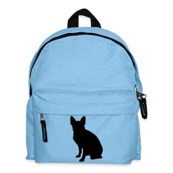 Vector dog Silhouette - Kids' Backpack - light blue - Front
