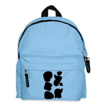 Kuhflecken Kuh Muh moo cow kühe flecken 1c - Kinder Rucksack - Hellblau - Vorne