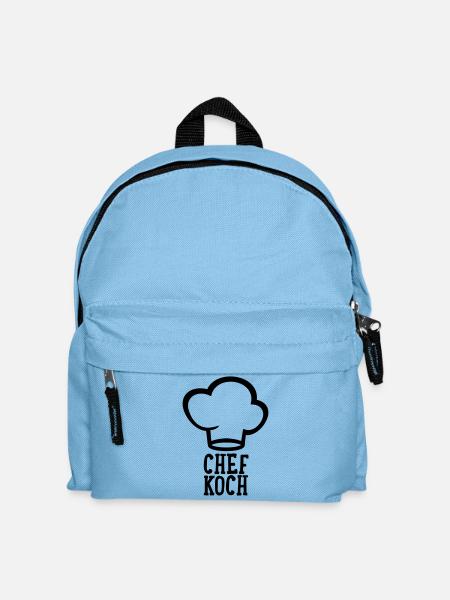 Chefkoch - Cheköchin - Kinder Rucksack - Hellblau