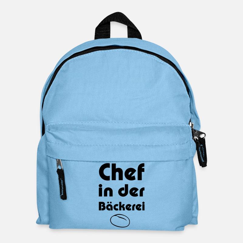 Chef in der Bäckerei - Kinder Rucksack - Hellblau