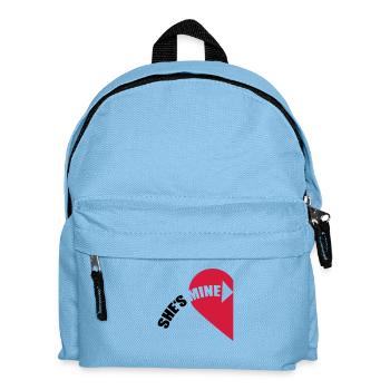 She's Mine Love Heart - Kids' Backpack - light blue - Front