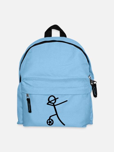 dabbing fussball man - Kinder Rucksack - Hellblau