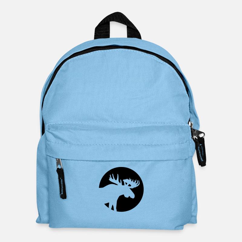 Elch - Kinder Rucksack - Hellblau