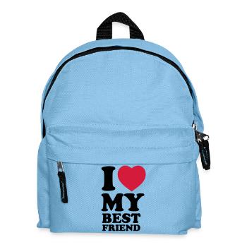 I love my bestfriend - Kinder Rucksack - Hellblau - Vorne
