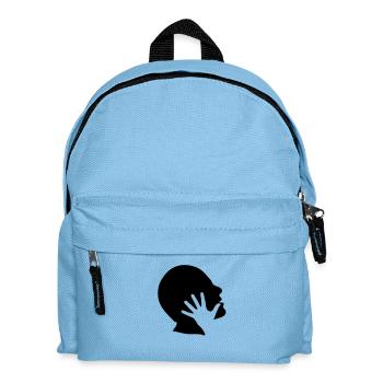 tete profil head main hand claque1 - Sac à dos Enfant - bleu clair - Devant