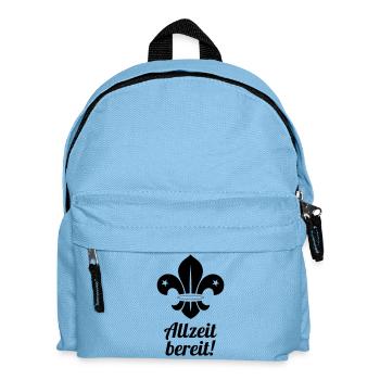 Scout / Scouting / Pfadfinder / Pfadfinderin - Kinder Rucksack - Hellblau - Vorne
