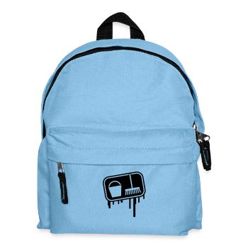 putzen_grunge_icon_1 - Kids' Backpack - light blue - Front