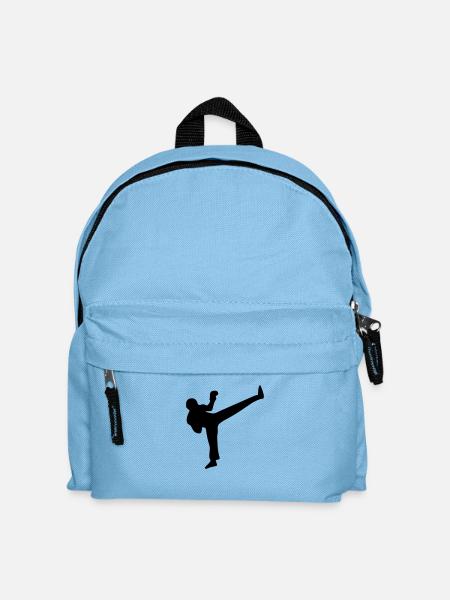 kick, french boxing - Kids' Backpack - light blue