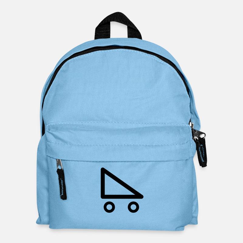 Roller Skate geometric line - Kids' Backpack - light blue