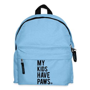 Paws - Kids' Backpack - light blue - Front