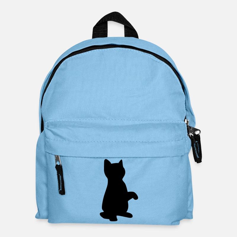 cat kitten - Kids' Backpack - light blue
