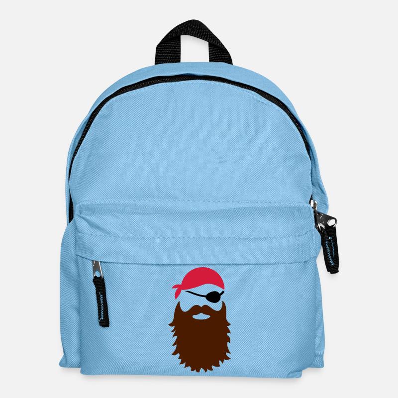 Pirat - Kinder Rucksack - Hellblau