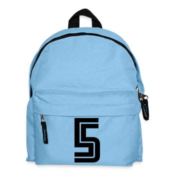 5 - Kids' Backpack - light blue - Front