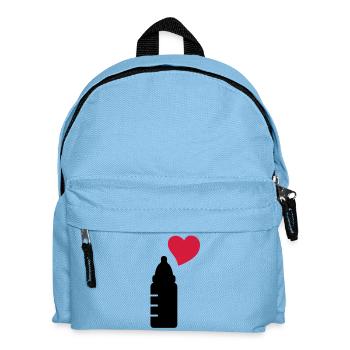 babyflasche_love_2__f2 - Kinder Rucksack - Hellblau - Vorne