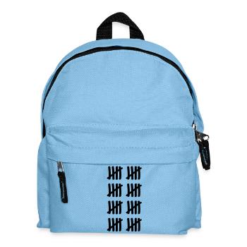 40_stripes_ay1 - Kinder Rucksack - Hellblau - Vorne