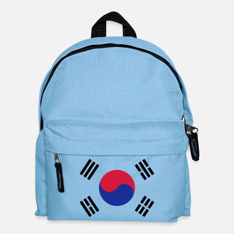 Drapeau de la Corée - Sac à dos Enfant - bleu clair