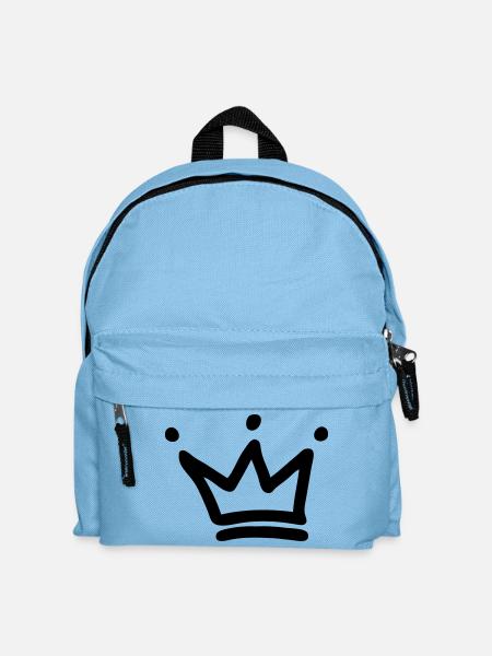 krone kronen crown - Kinder Rucksack - Hellblau