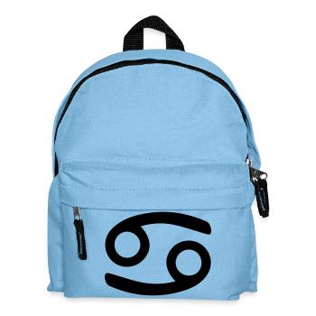 Krebs Sternzeichen - Kinder Rucksack - Hellblau - Vorne