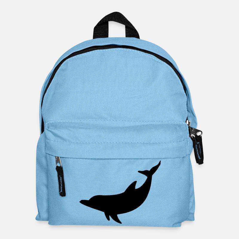 Delfin - Kinder Rucksack - Hellblau